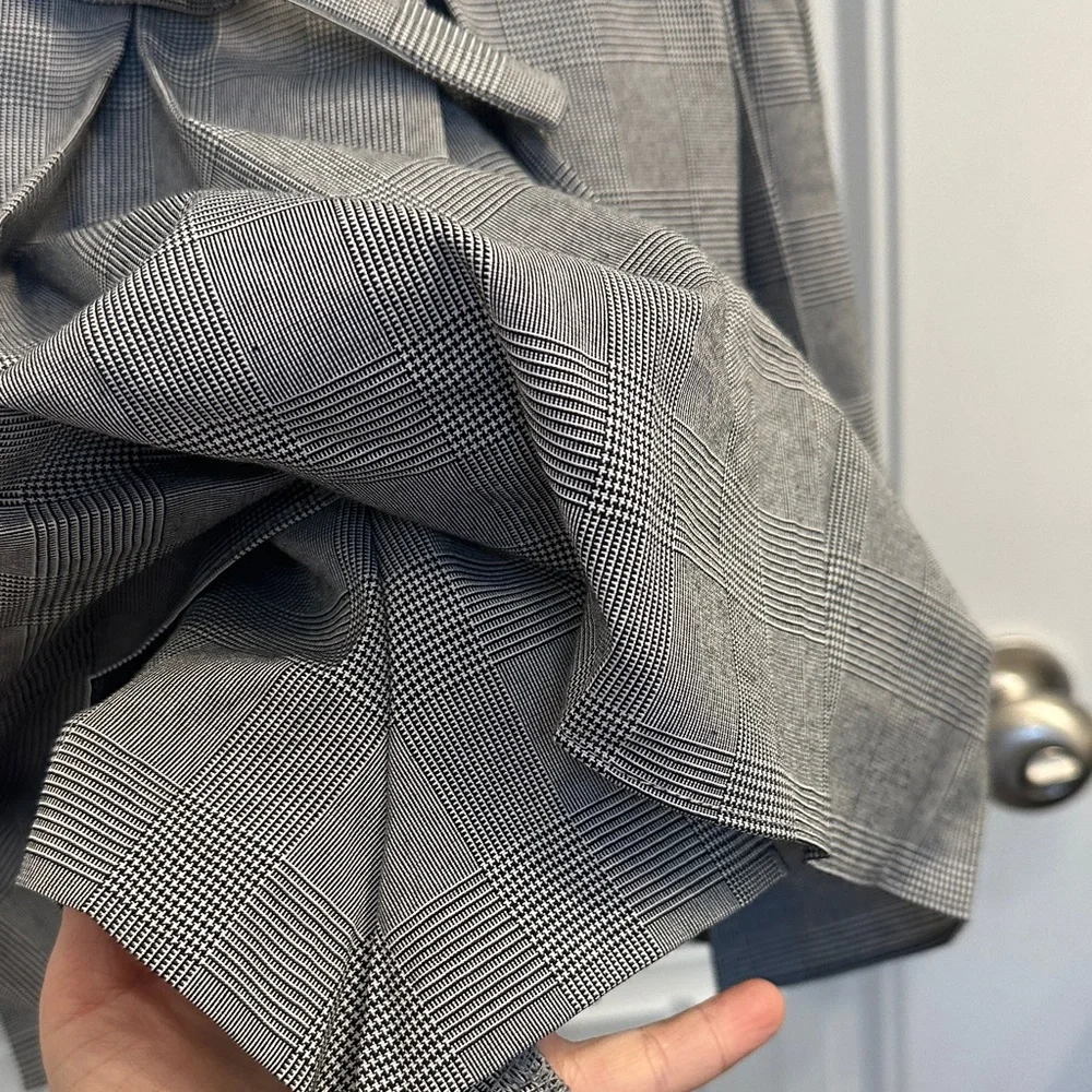 Amanda Uprichard Mercy Skort Romper in Business Plaid - Picture 4 of 10